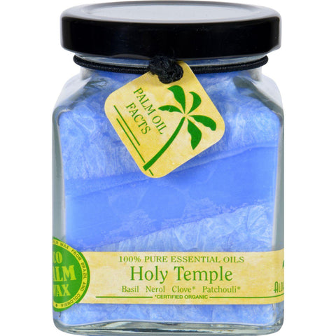 Aloha Bay Candle - Cube Jar - Pure Essential Oils - Holy Temple - 6 Oz