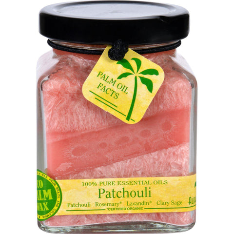Aloha Bay Candle - Cube Jar - Pure Essential Oils - Patchouli - 6 Oz