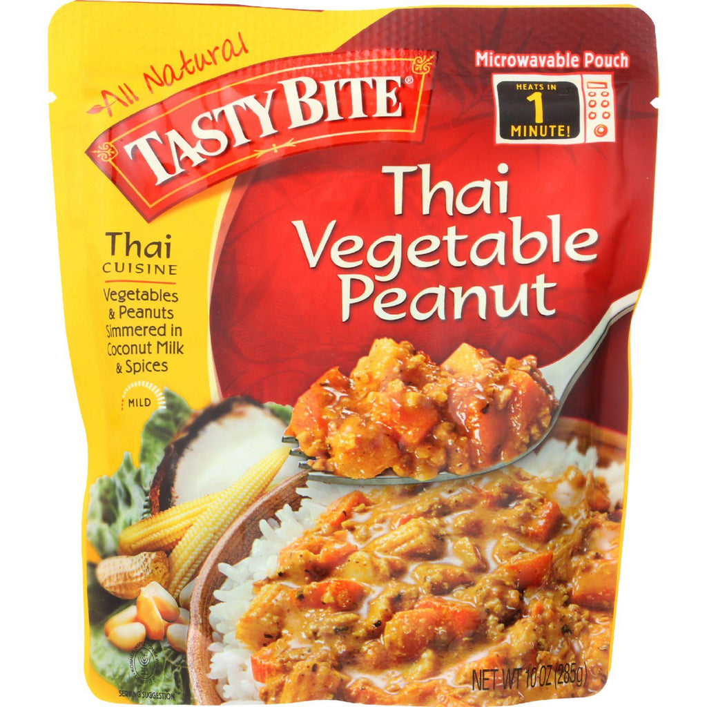 Tasty Bite Entree - Thai Cuisine - Thai Vegetable Peanut - 10 Oz - Case Of 6