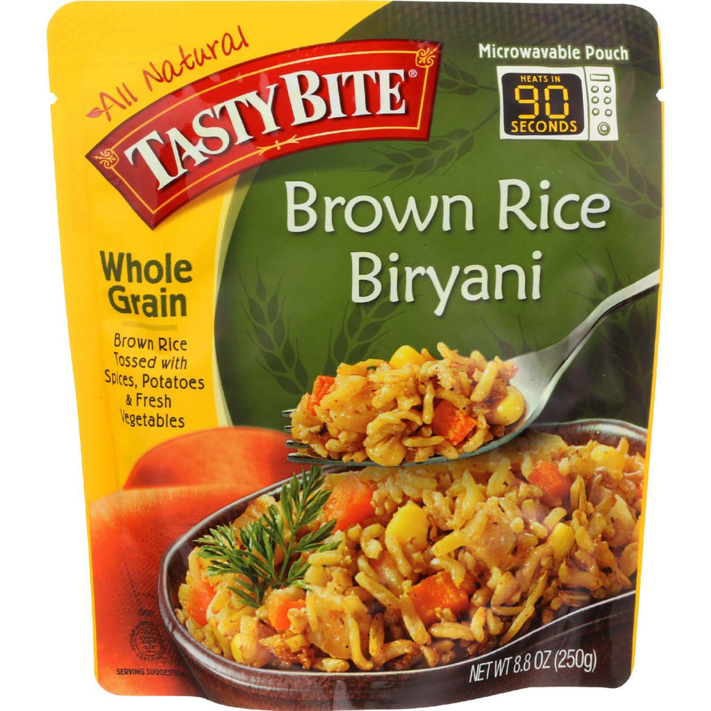 Tasty Bite Rice - Brown Rice Biryani - Whole Grain - 8.8 Oz - Case Of 6