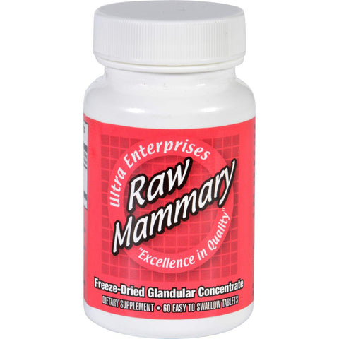 Ultra Glandulars Mammary - Raw - 60 Tablets