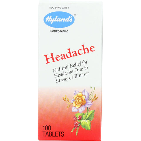 Hylands Homeopathic Headache Tablets - 100 Tablets - 1 Each