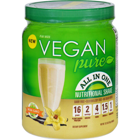 Vegan Pure Nutritional Shake - Vanilla - 13.2 Oz