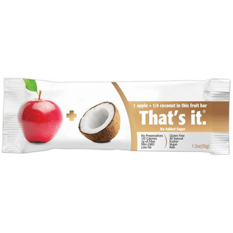 That's It Fruit Bar - Apple And Coconut - Case Of 12 - 1.2 Oz
