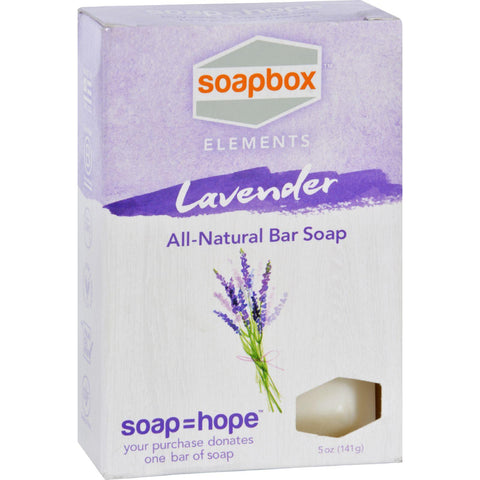 Soapbox Bar Soap - Elements - Relax - Lavender - 5 Oz