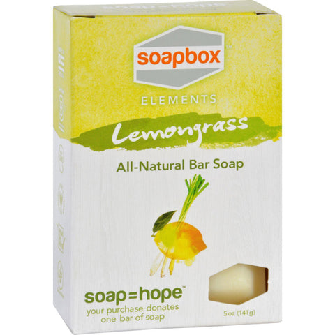 Soapbox Bar Soap - Elements - Refresh - Lemongrass - 5 Oz