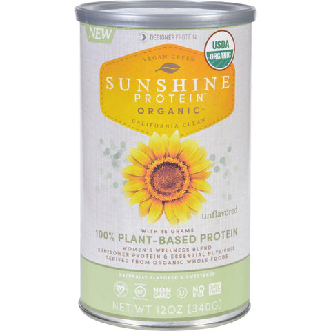 Sunshine Protein - Organic - Plant-based - Unflavored - 12 Oz