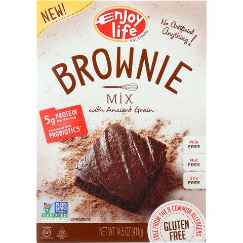 Enjoy Life Baking Mix - Brownie Mix - Gluten Free - 14.5 Oz - Case Of 6