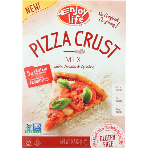 Enjoy Life Baking Mix - Pizza Crust - Gluten Free - 14.5 Oz - Case Of 6