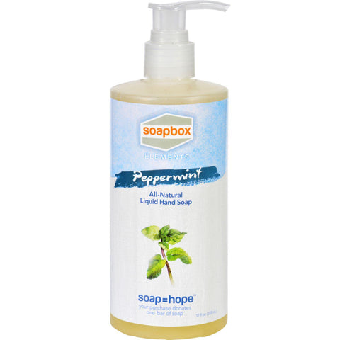 Soapbox Hand Soap - Liquid - Elements - Peppermint - 12 Oz