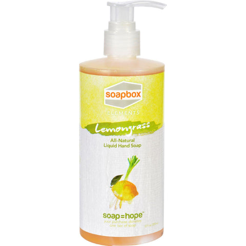 Soapbox Hand Soap - Liquid - Elements - Lemongrass - 12 Oz