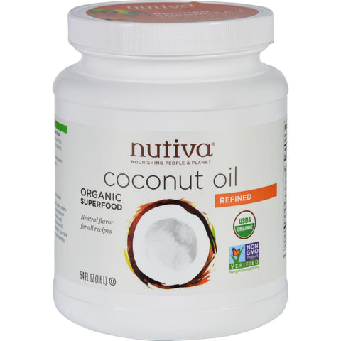 Nutiva Coconut Oil - Organic - Superfood - Refined - 54 Oz