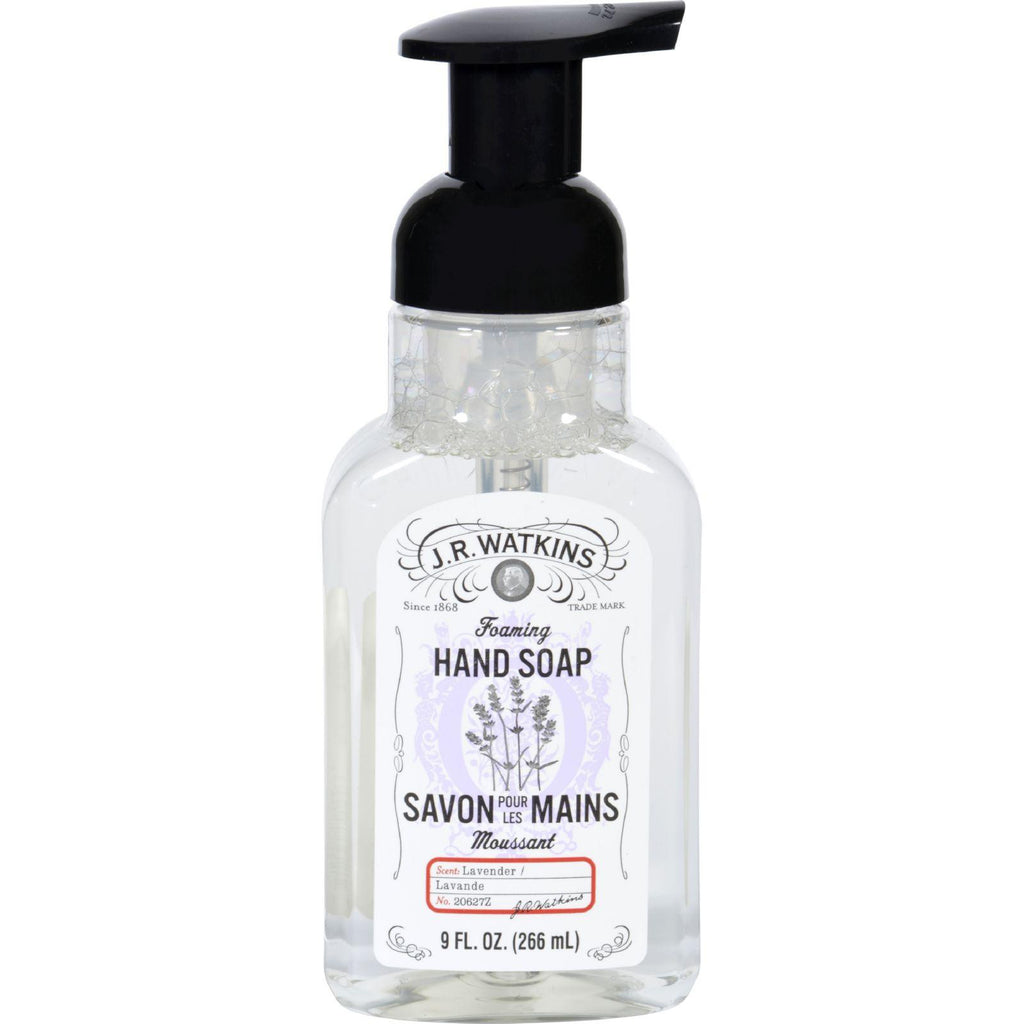 J.r. Watkins Hand Soap - Foaming - Lavender - 9 Oz