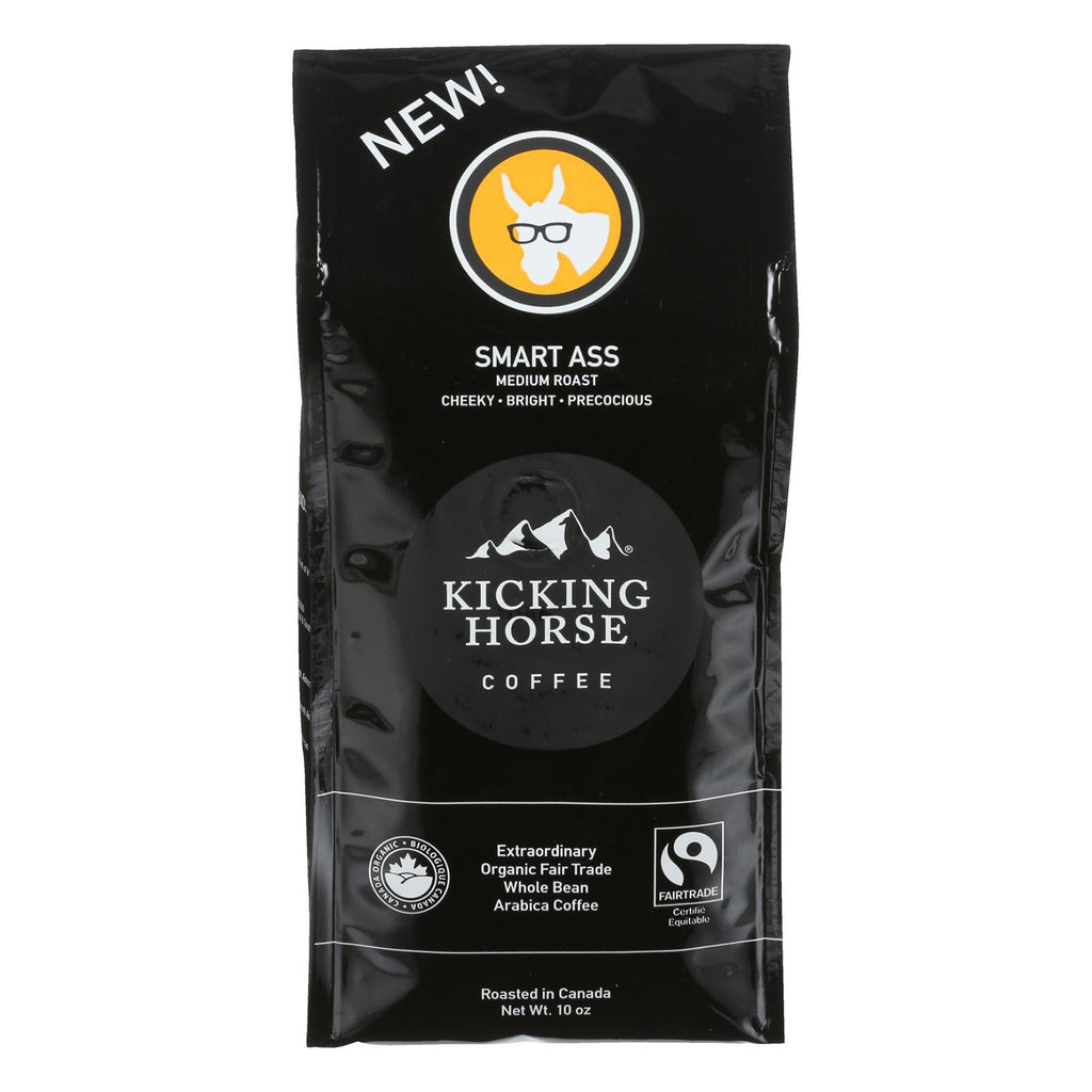 Kicking Horse Coffee - Whole Bean - Smart Ass - Case Of 6 - 10 Oz.