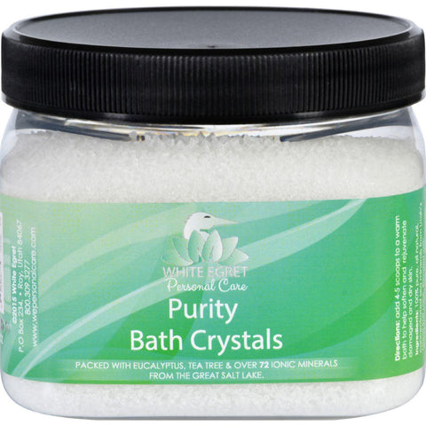 White Egret Bath Crystals - Purity - 16 Oz