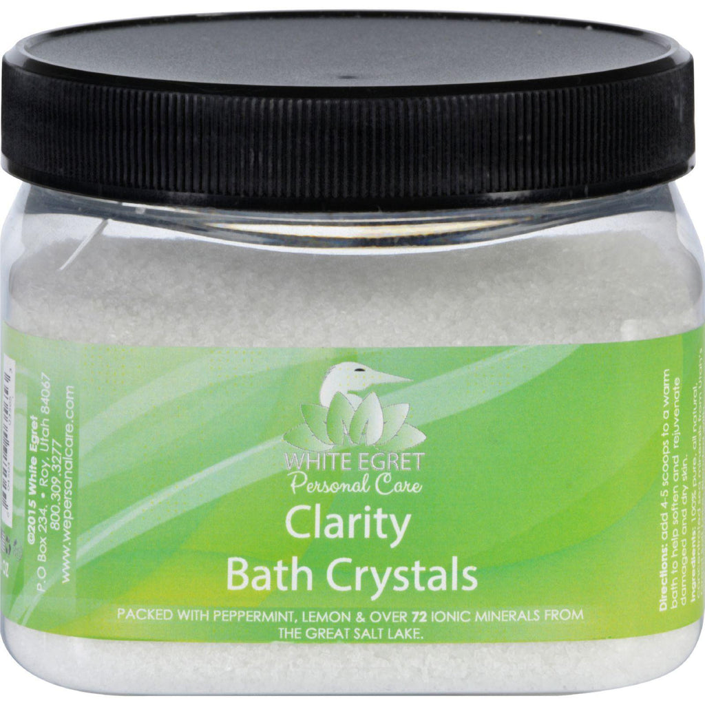 White Egret Bath Crystals - Clarity - 16 Oz