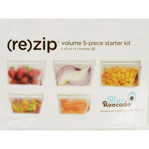 Blue Avocado Bag - Re-zip - Volume Starter Kit - Clear - 5 Pieces