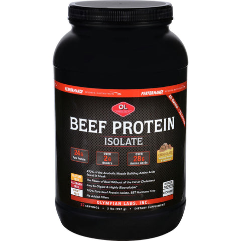 Olympian Labs Beef Protein Isolate - Chocolate - 2 Lb