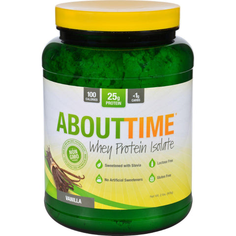About Time Whey Protein Isolate - Vanilla - 2 Lb