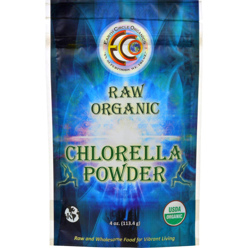 Earth Circle Organics Chlorella Powder - Organic - 4 Oz