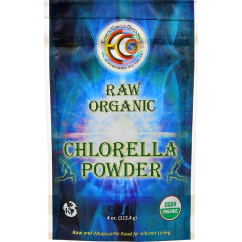 Earth Circle Organics Chlorella Powder - Organic - 4 Oz