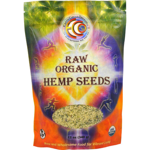 Earth Circle Organics Hemp Seeds - Organic - 12 Oz