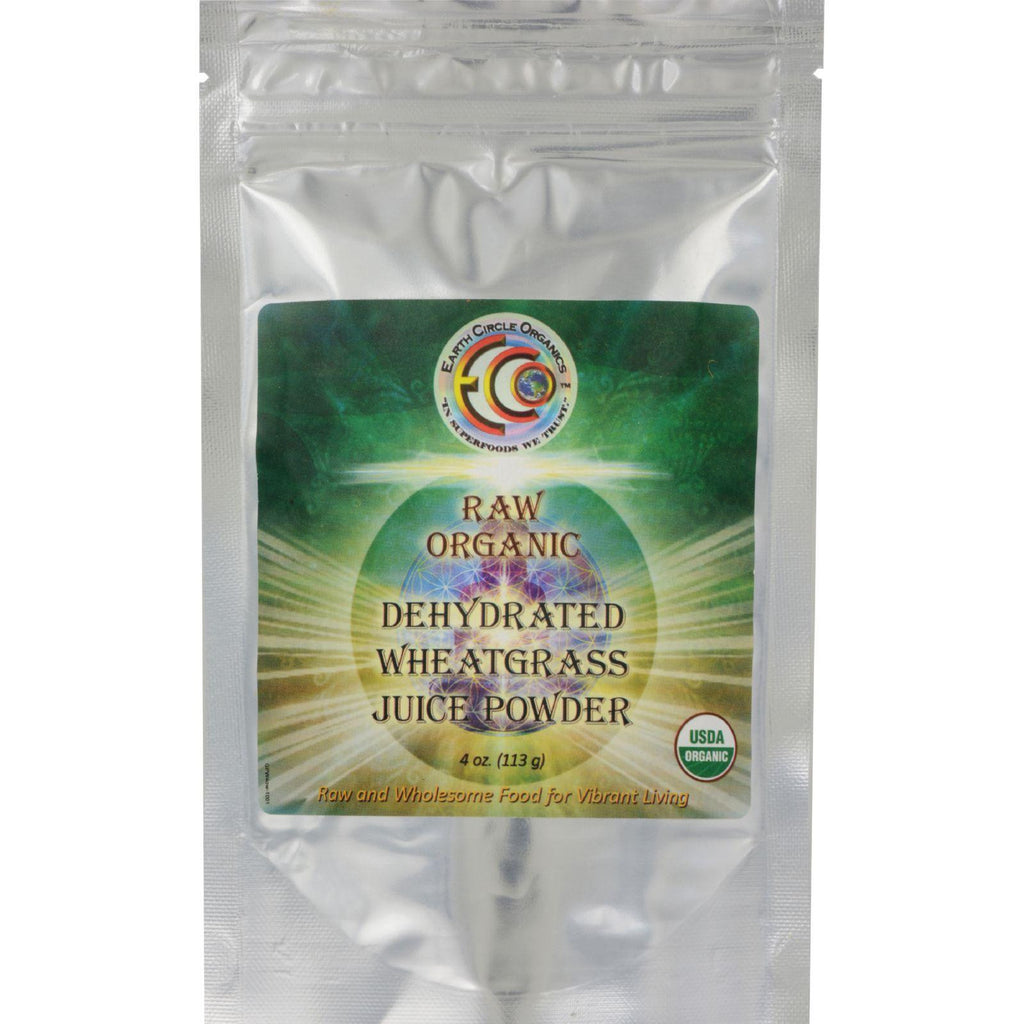 Earth Circle Organics Grass Juice Powder - Organic - Wheatgrass - 4 Oz
