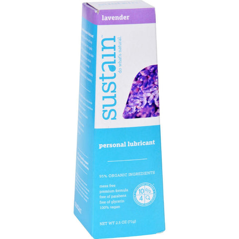 Sustain Personal Lubricant - Lavender - 2.5 Oz