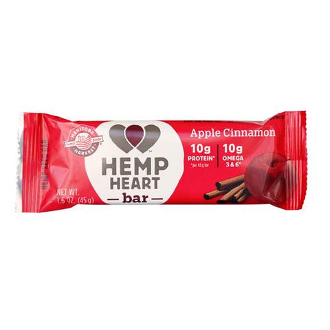 Manitoba Harvest Hemp Harvest Bar - Apple Cinnamon - 1.6 Oz - Case Of 12