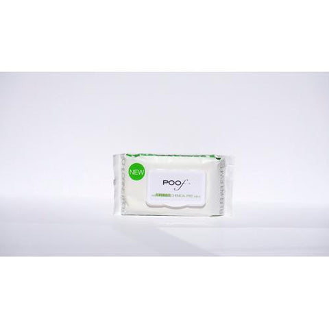 Poof Flushable-chemical Free-biodegradable-compostable Wipes - Case Of 12 - 60 Ct