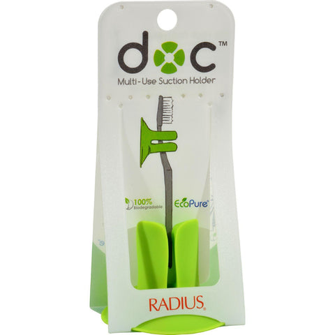 Radius Toothbrush Holder - The Doc - Multi-use Suction Holder - 4 Count