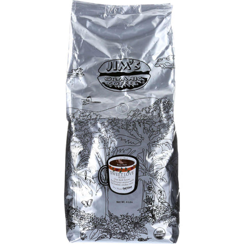 Jims Organic Coffee Coffee Beans - Organic - Sweet Love Blend - 5 Lb Bag