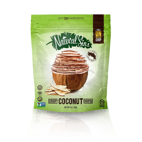 Natural Sins Crispy Coconut Chips - Case Of 6 - 1 Oz.