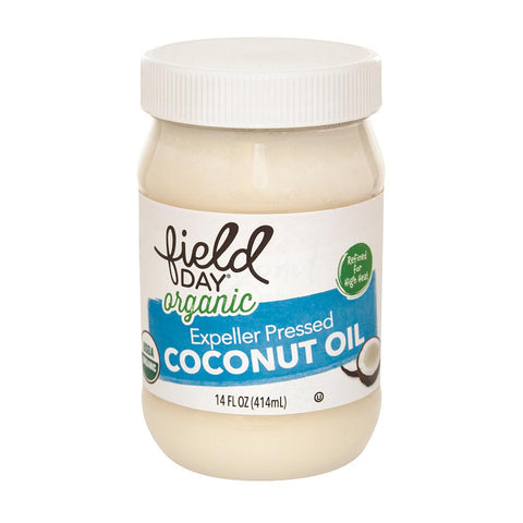 Field Day Organic Expeller Pressed Coconut Oil - Coconut Oil - Case Of 6 - 14 Oz.