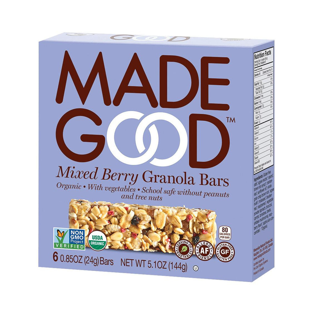 Made Good Granola Bar - Mixed Berry - Case Of 6 - 5 Oz.