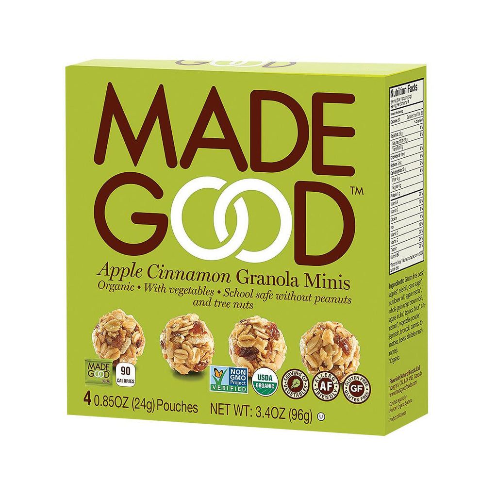 Made Good Granola Minis - Apple Cinnamon - Case Of 6 - 3.4 Oz.